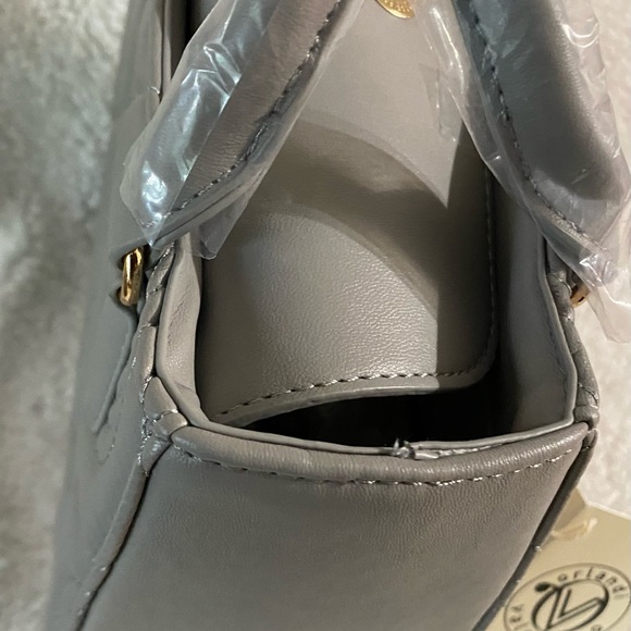 VALENTINO ORLANDI CROSSBODY BAG, Light Gray w/guitar strap - Picture 6 of 16